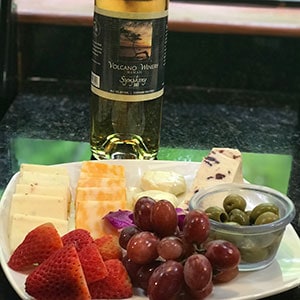 Cheese and Wine Plate