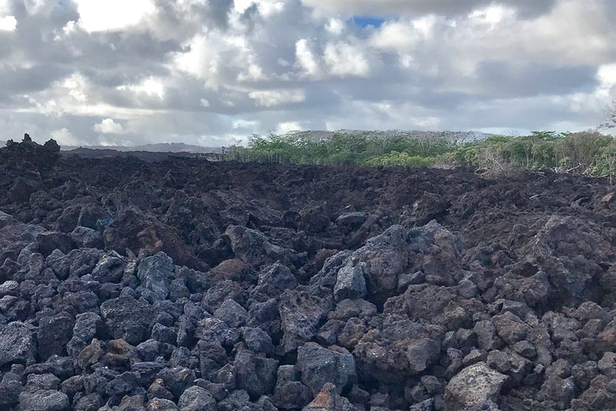 Lava Fields from the most recently Volcano eruption, Hawaii