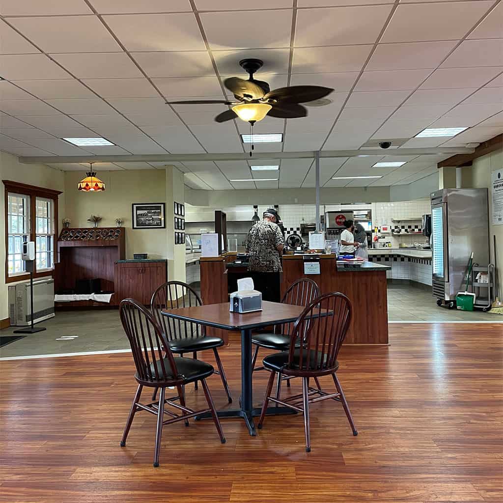Interior of Crater Rim Cafe in Big Island