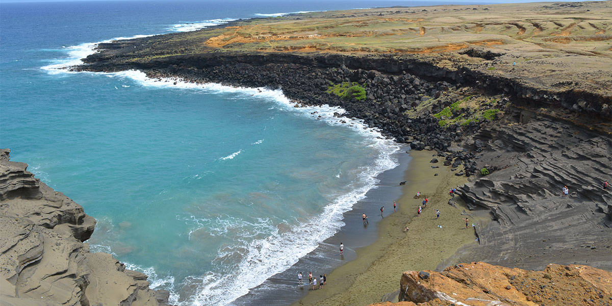 Fun fact about Volcano, HI: a green sand beach is within driving distance.