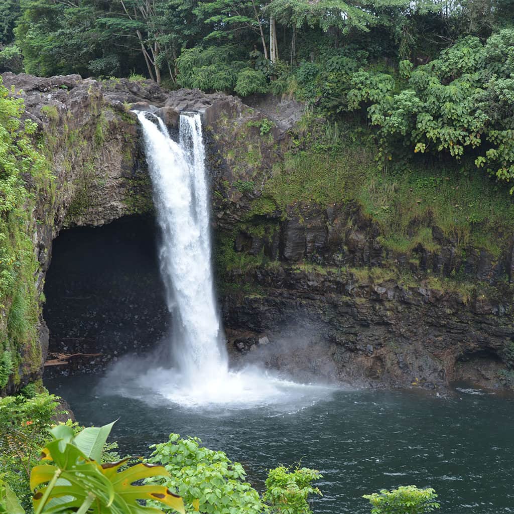 Fun fact about Volcano, HI: There is a Rainbow Falls in Wailuku River State Park.