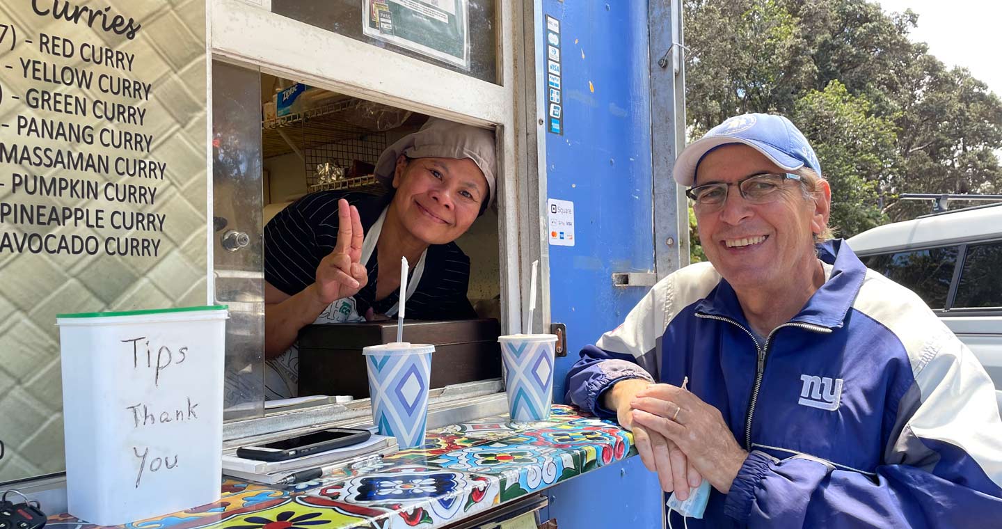 Ordering Thai Food At Aunty Pon’s Food Truck
