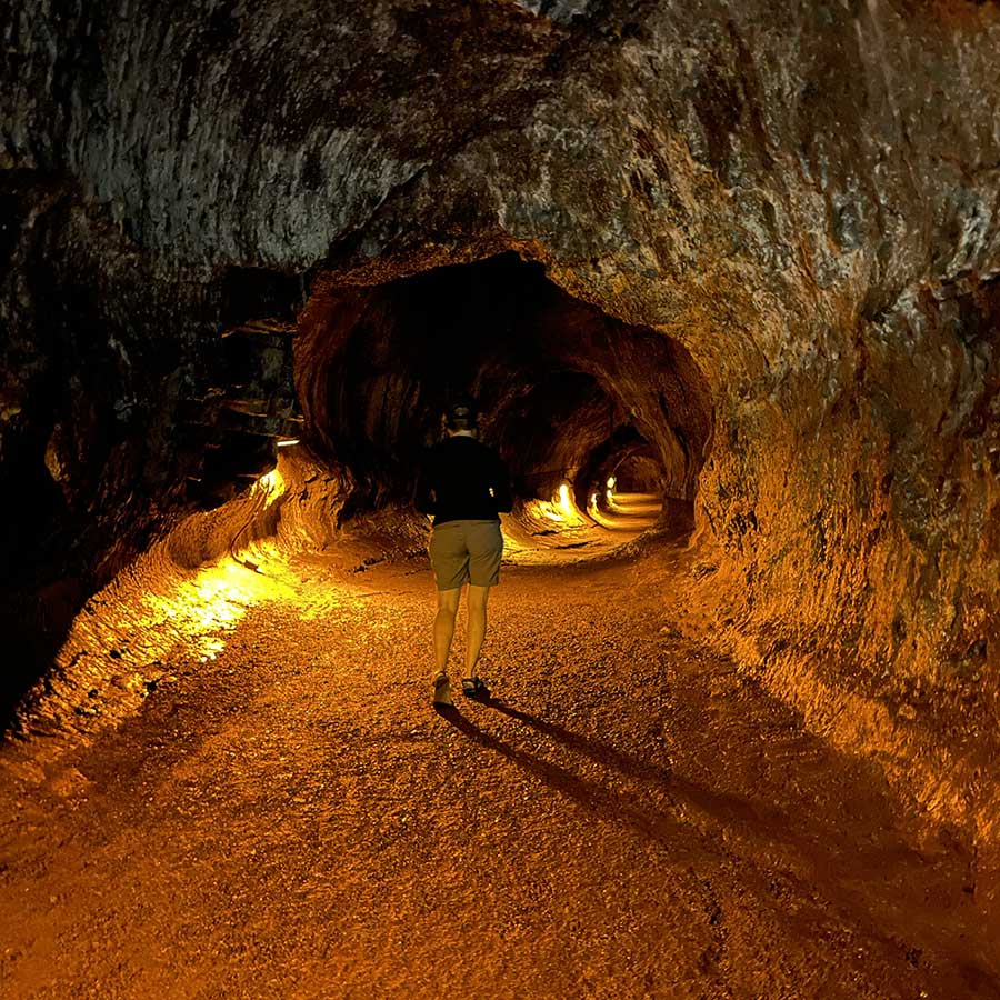 Inside the Thurston lava tube