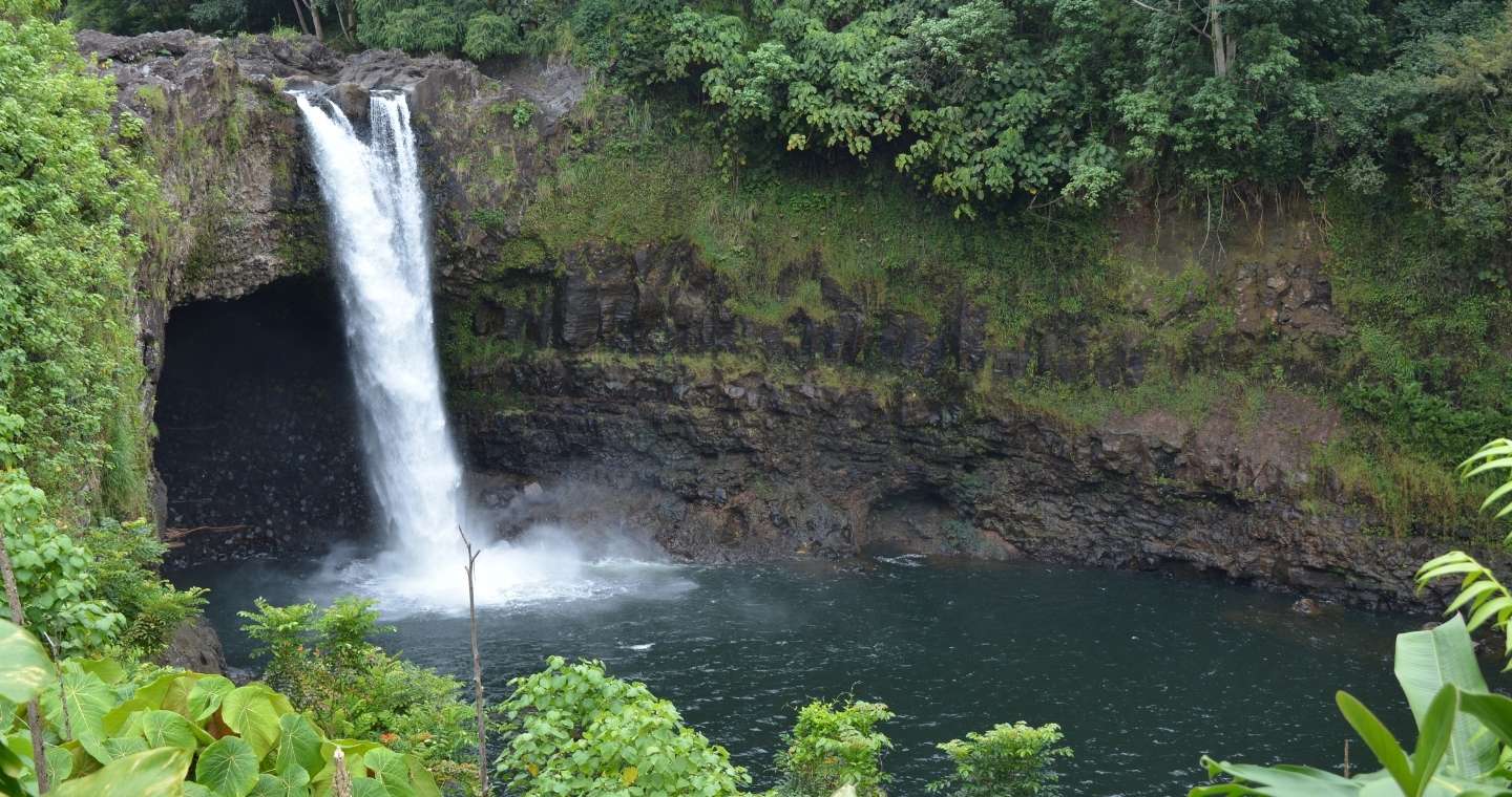 Rainbow Falls in Hawaii