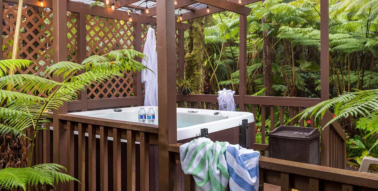 Guest hot tub
