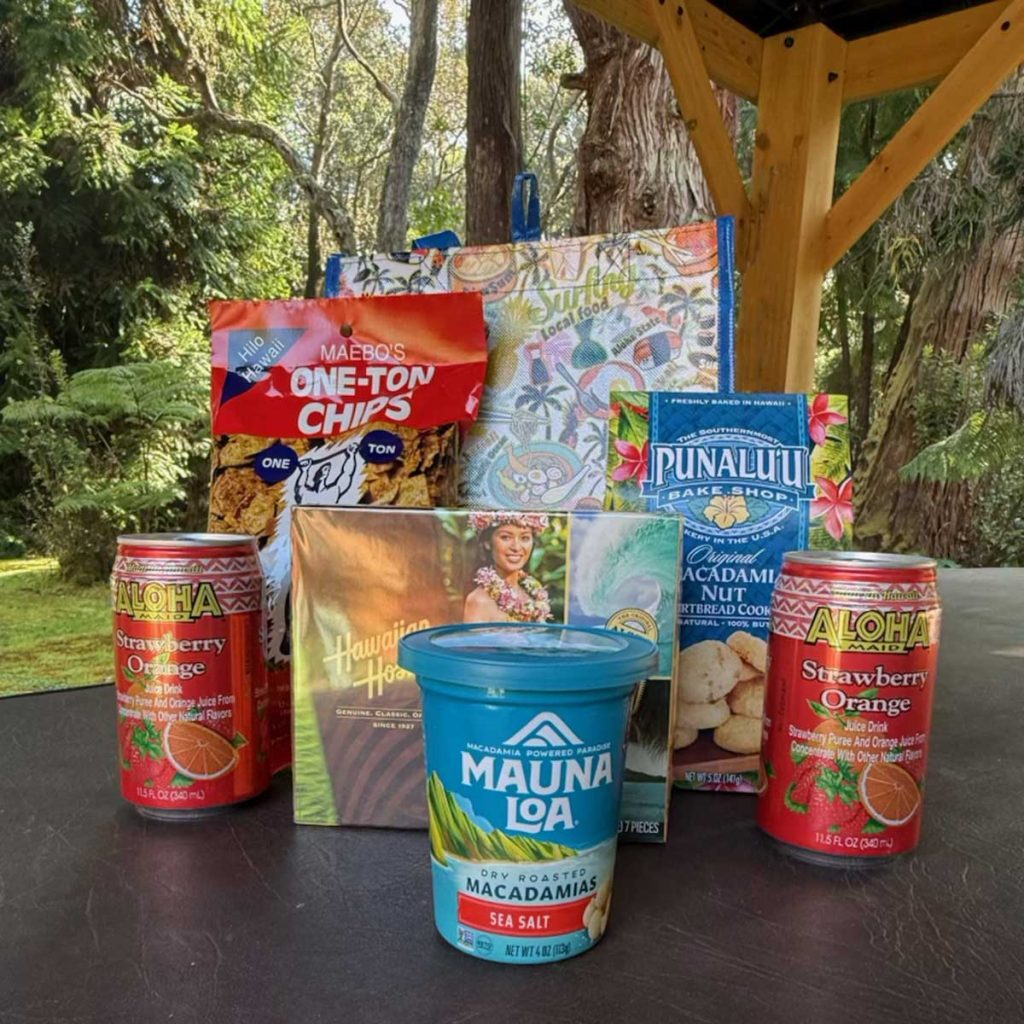 Aloha Bag filled with local goodies.